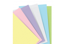 Filofax náhradné listy do zápisníkov A5 - pastelové