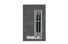 E-shop Parker 1501/8893371 Royal Sonnet Black GT, darčeková sada plniaceho a guličkového pera