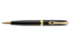 E-shop Diplomat D40203040 Excellence A2 Black Lacquer Gold guľôčkové pero