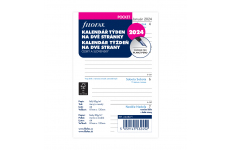 E-shop Filofax kalendár vreckový 2024 ČJ+SJ týždeň/2 stránky