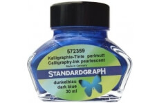 E-shop Standardgraph 572359 kaligrafický atrament - Perleťová tmavě modrá 30 ml