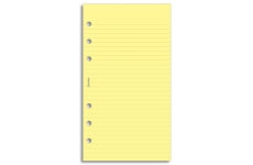 E-shop Filofax linajkový papier žltý 30 listov - Osobný