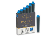 Parker 1502/0150409 Krátke atramentové bombičky modrá 6 ks