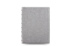 E-shop Filofax Saffiano Metallic silver A5 zápisník